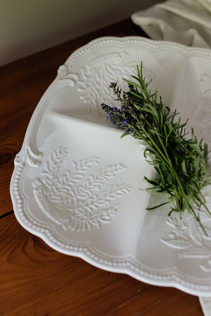 Shafford Style White Herb Platter - Pre-Loved