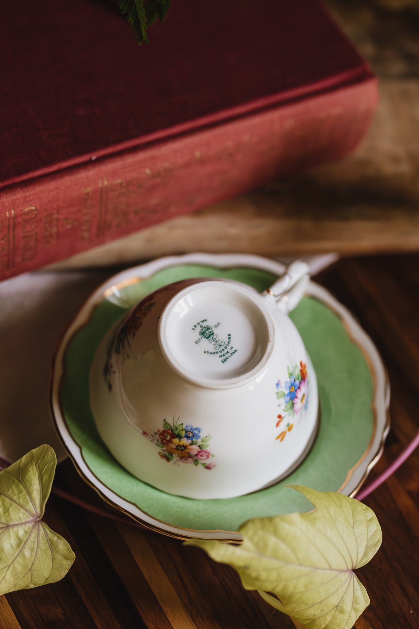 Crown Staffordshire Tea Cup Set - Pre-Loved