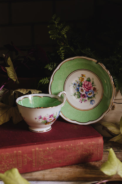 Crown Staffordshire Tea Cup Set - Pre-Loved