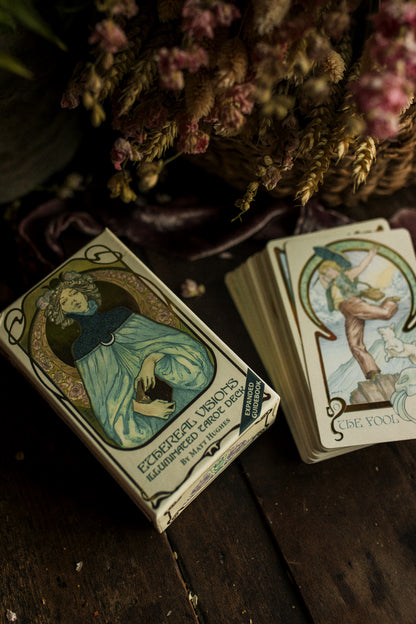 Ethereal Visions: Illuminated Tarot Deck